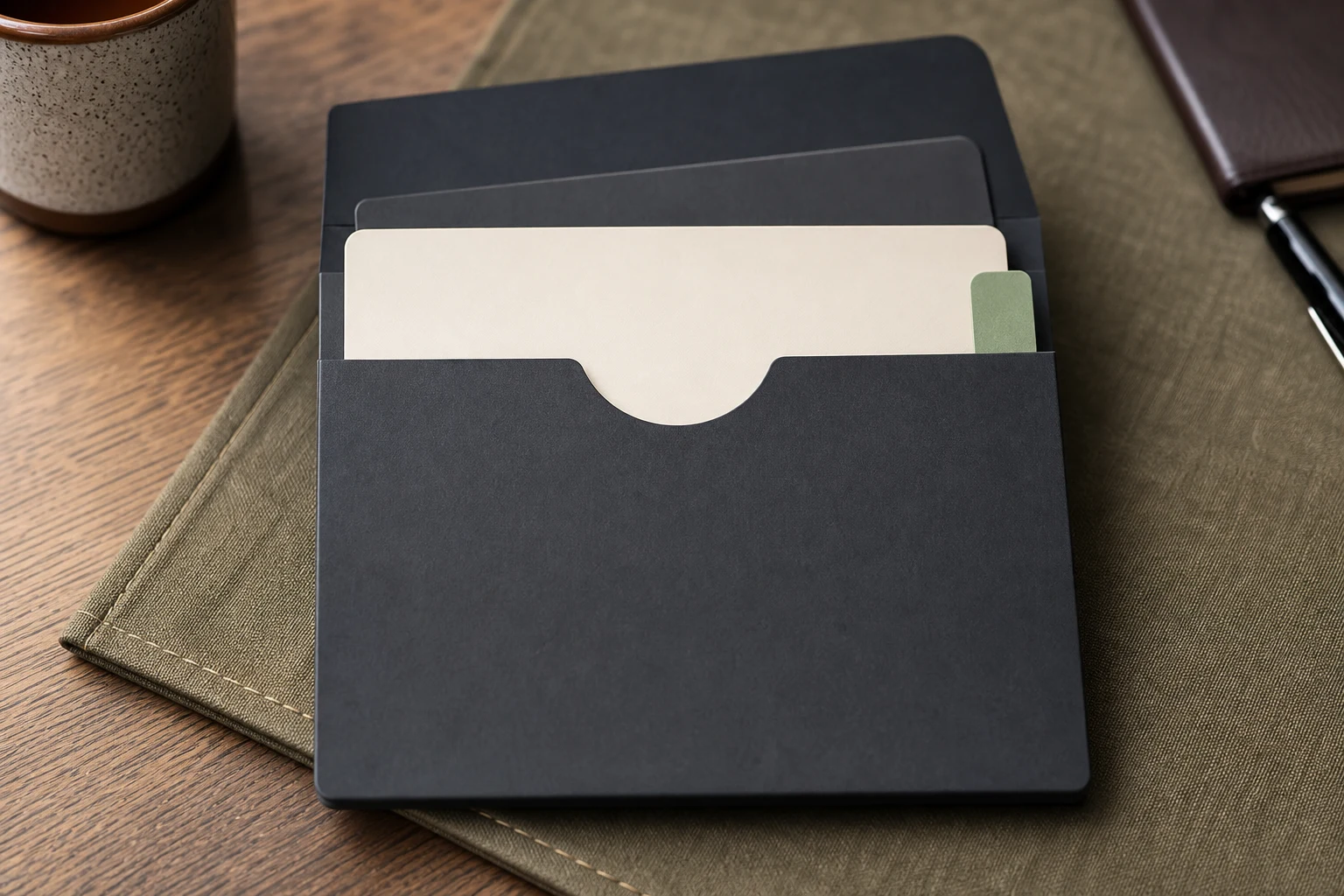 One validated keyword card secured in an exact-match sleeve with a review marker
