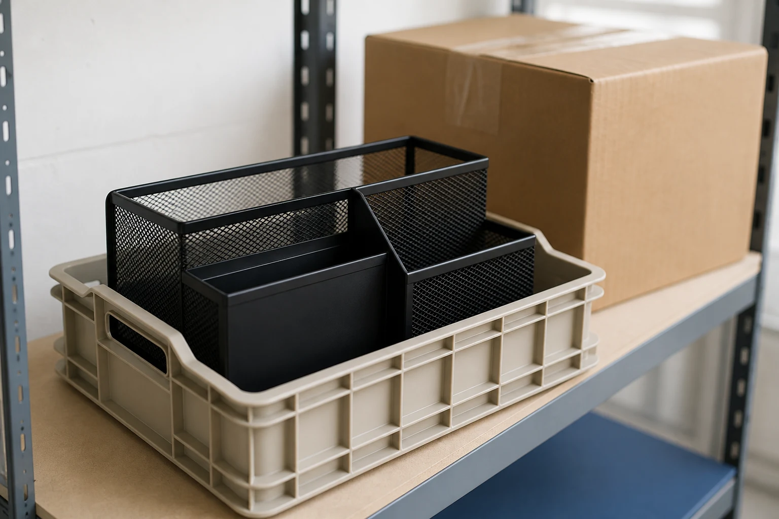 Single product sample prepared for a controlled test while bulk inventory remains unopened
