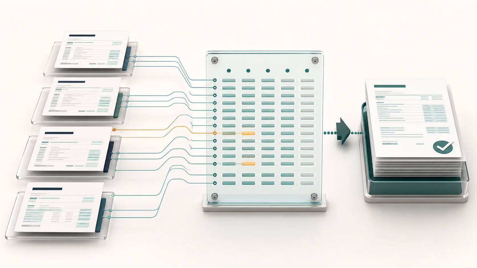 Shipment fields aligned across multiple export documents for consistency review