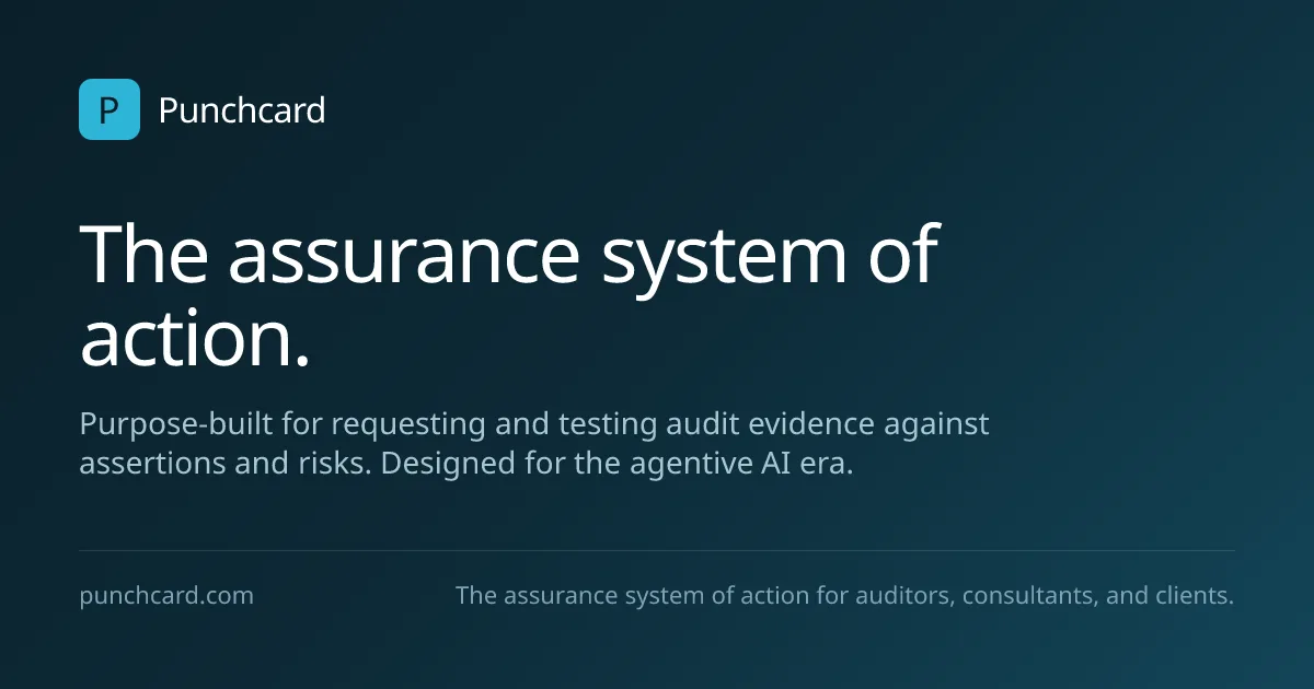 Punchcard audit assurance platform preview