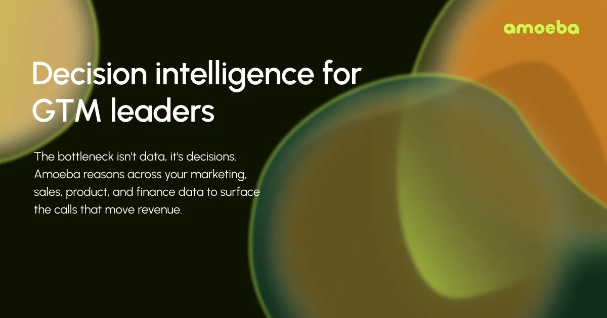 Amoeba decision intelligence platform for revenue leaders