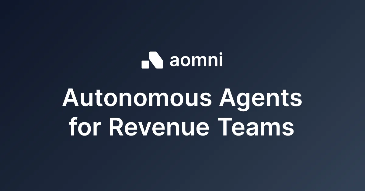 Aomni revenue intelligence platform preview