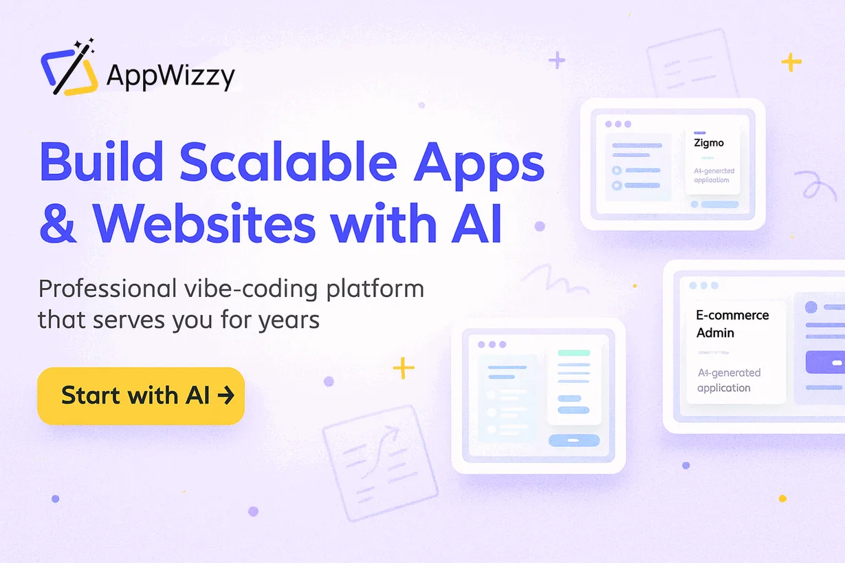 AppWizzy AI app builder dashboard preview