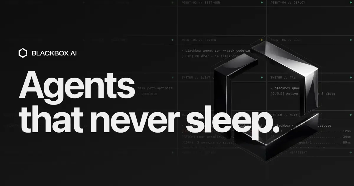 BLACKBOX AI multi-agent software development platform
