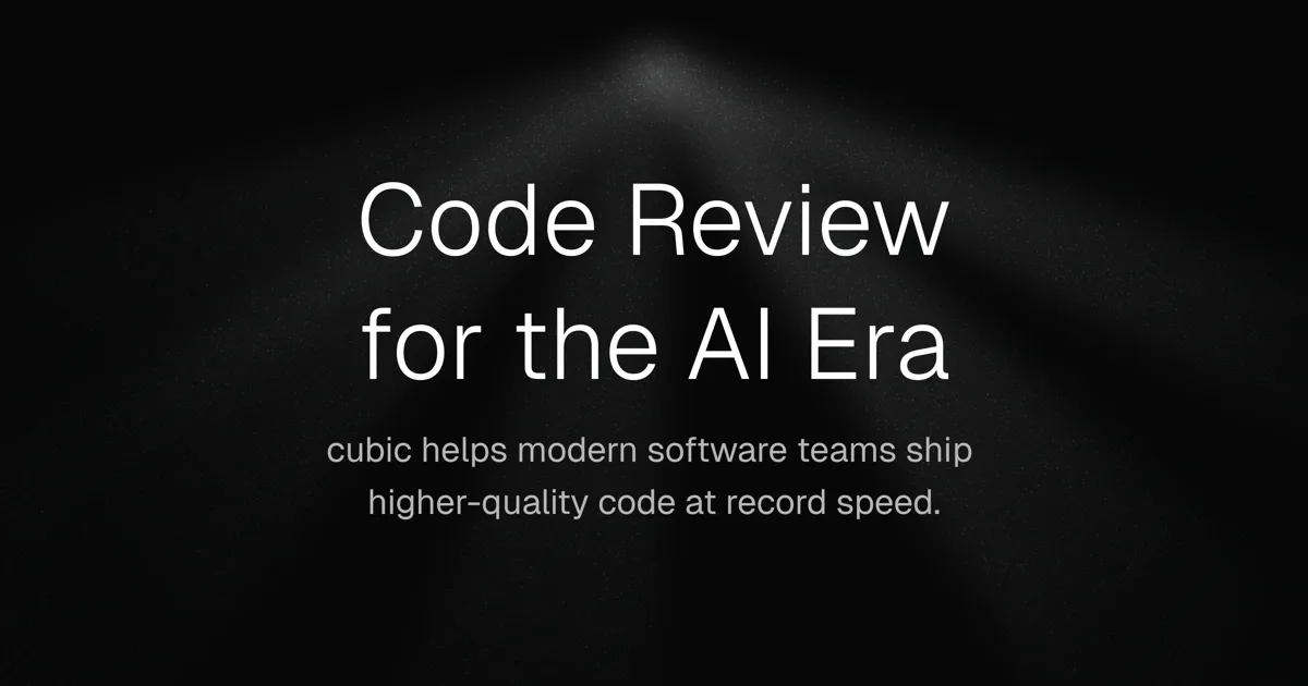 cubic AI Pull Request 审查与代码库扫描平台