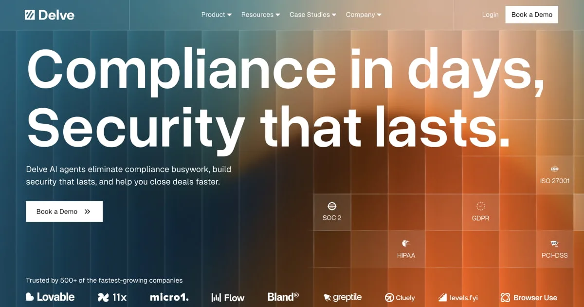 Delve AI compliance automation platform