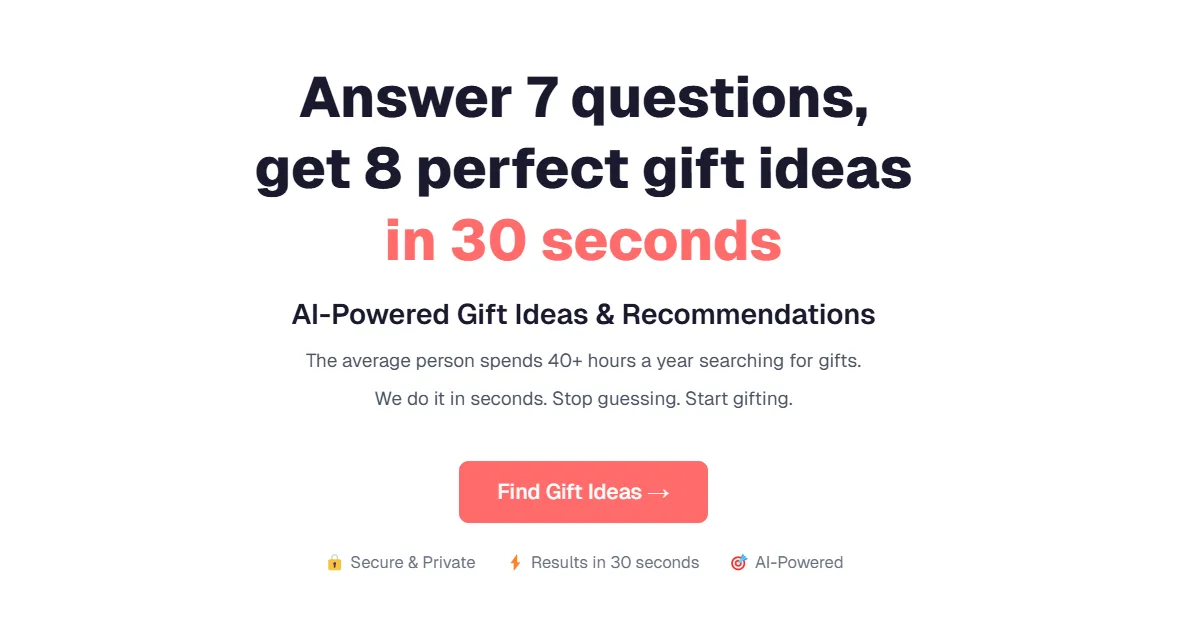 Discover Gift Ideas personalized gift recommendation experience