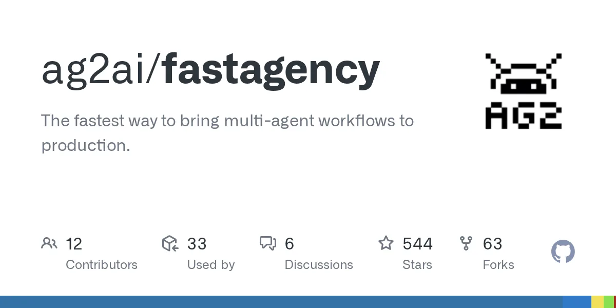 用于部署多智能体工作流的 FastAgency 架构