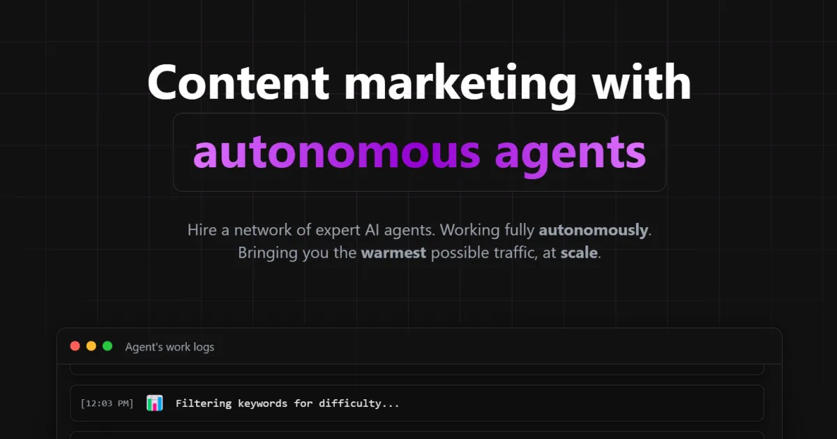 Gentura autonomous marketing agents