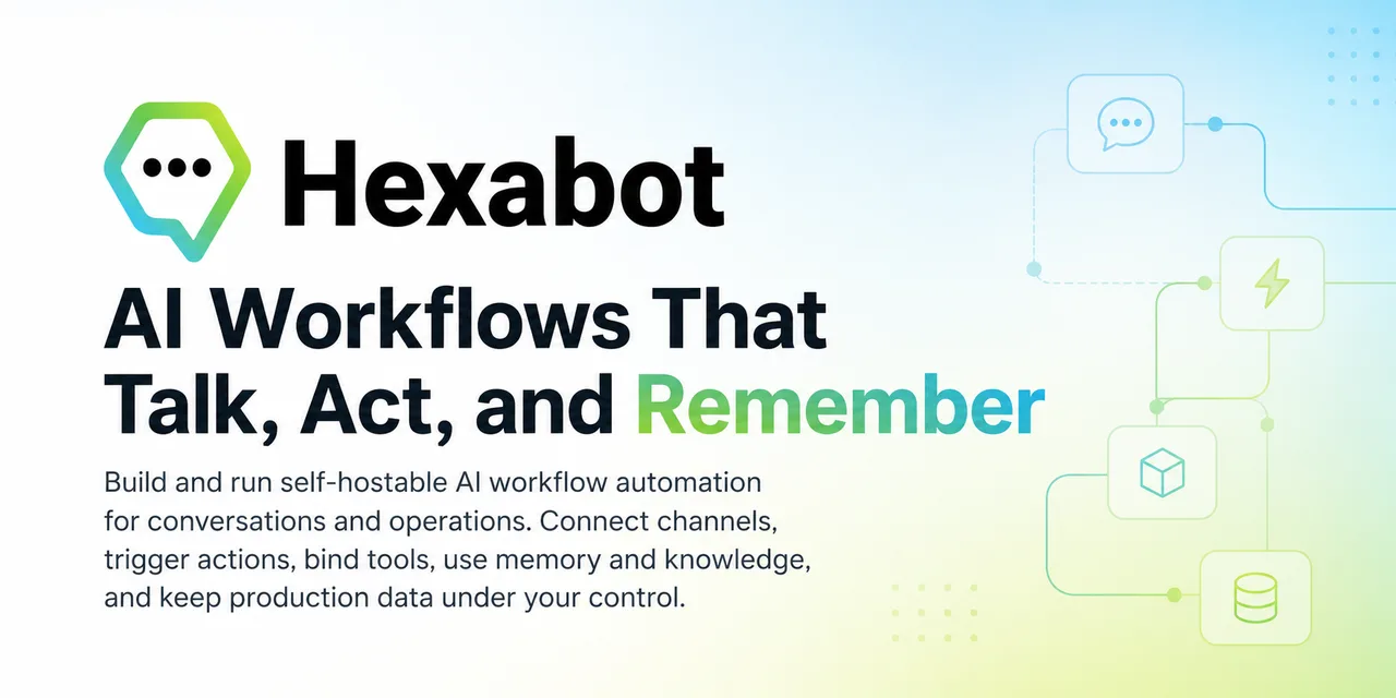 Hexabot self-hosted AI workflow automation platform