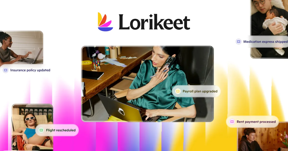 Lorikeet AI customer concierge interface