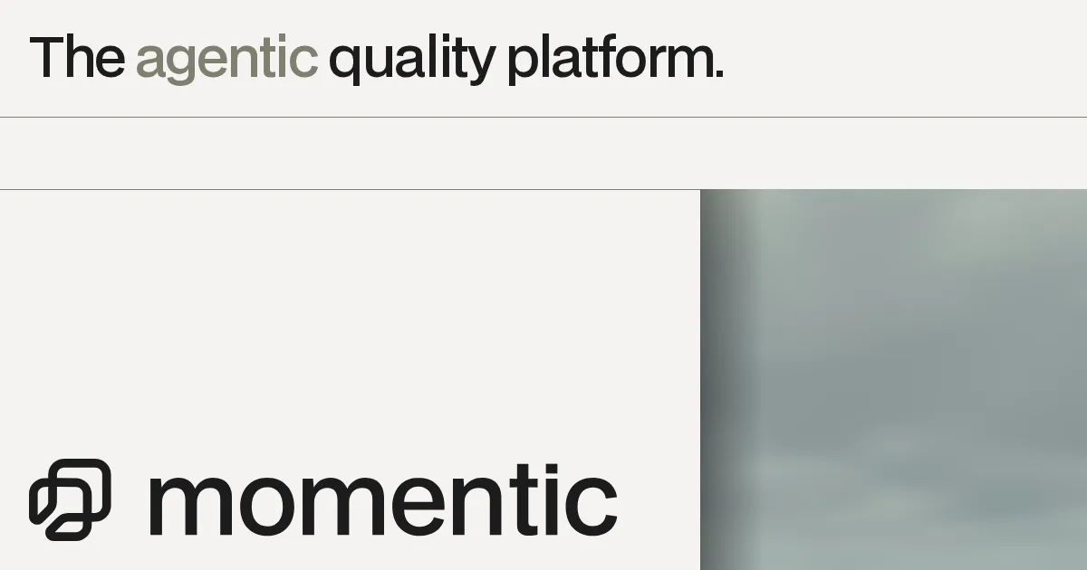 Momentic end-to-end testing interface
