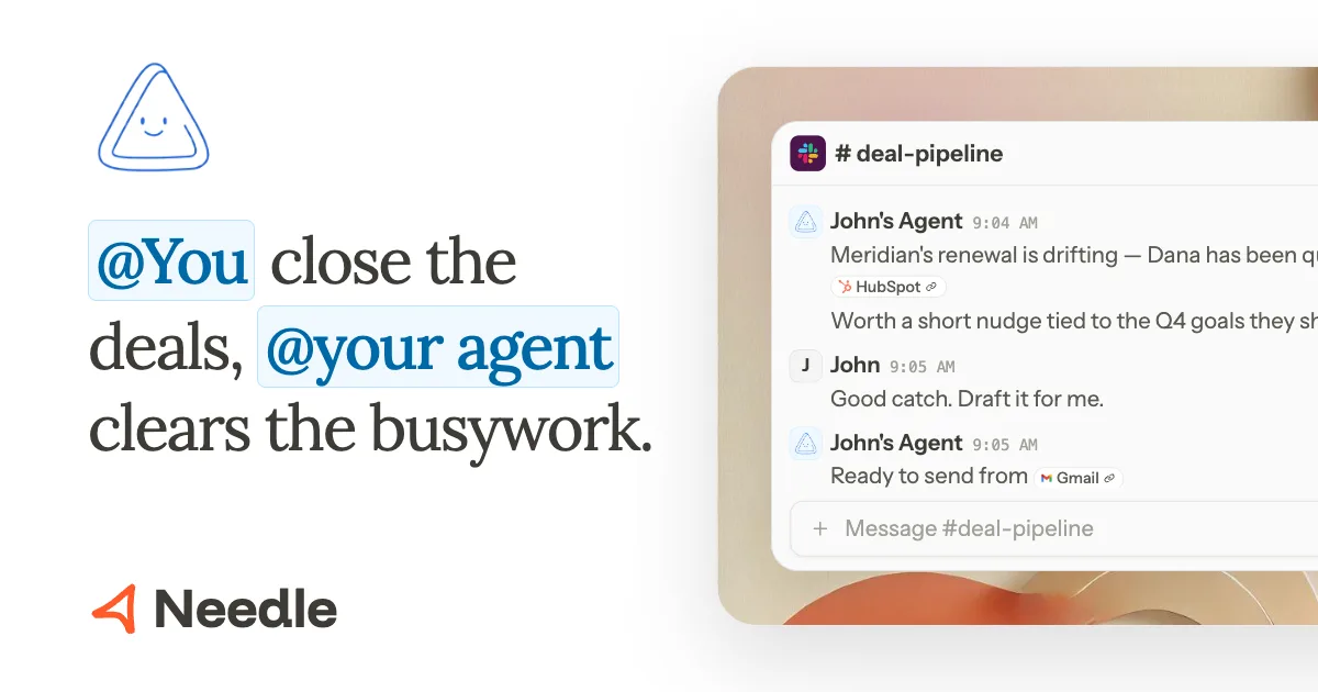 Needle revenue agent in Slack