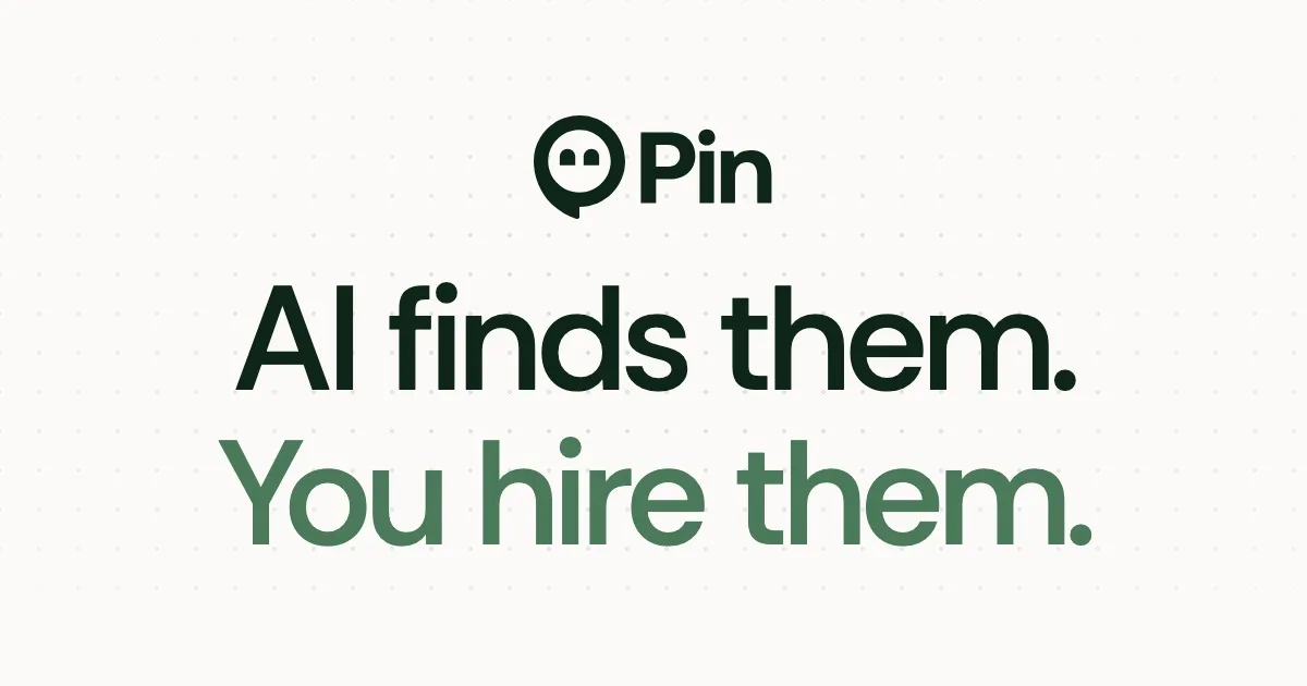 Pin AI recruiting and candidate sourcing interface