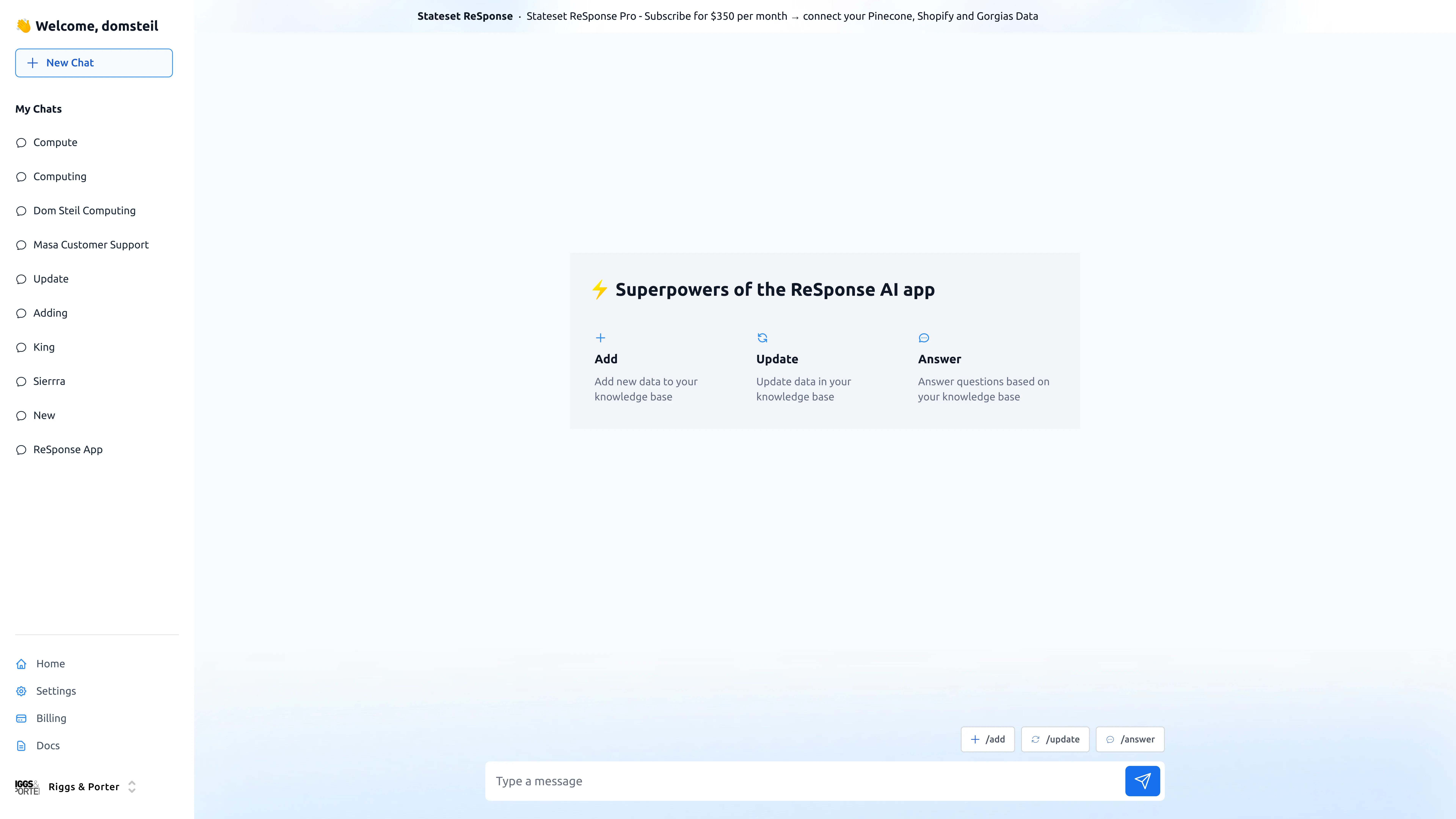 ResponseCX agent resolving refunds, returns, order cancellations, subscriptions, and escalations