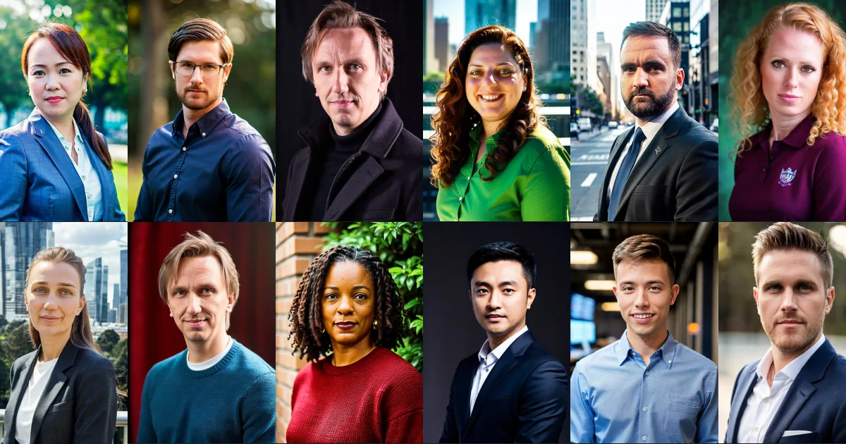 Secta Labs AI-generated professional headshots