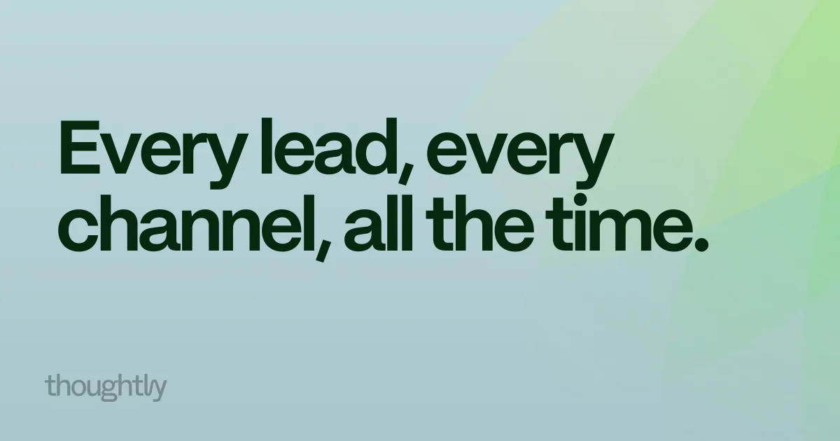 Thoughtly AI lead conversion workflow across voice text and email