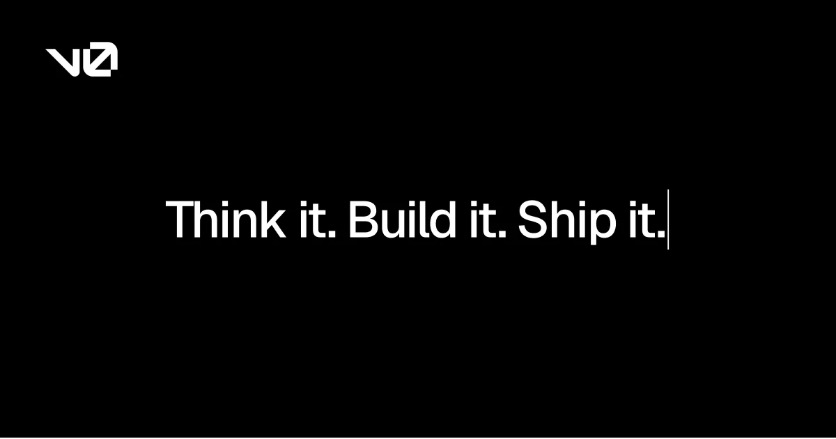 v0 AI full-stack web application builder