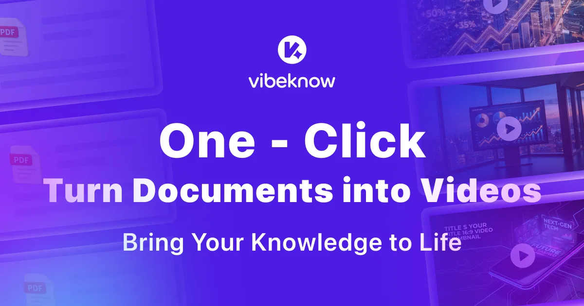 VibeKnow document-to-video generator