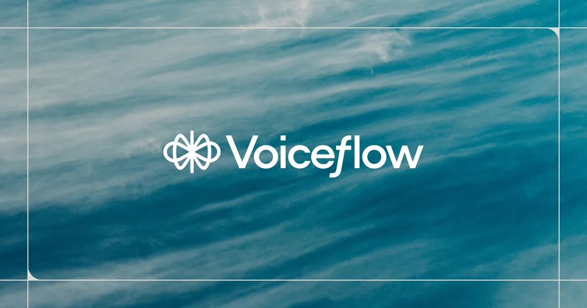 Voiceflow enterprise chat and voice agent builder