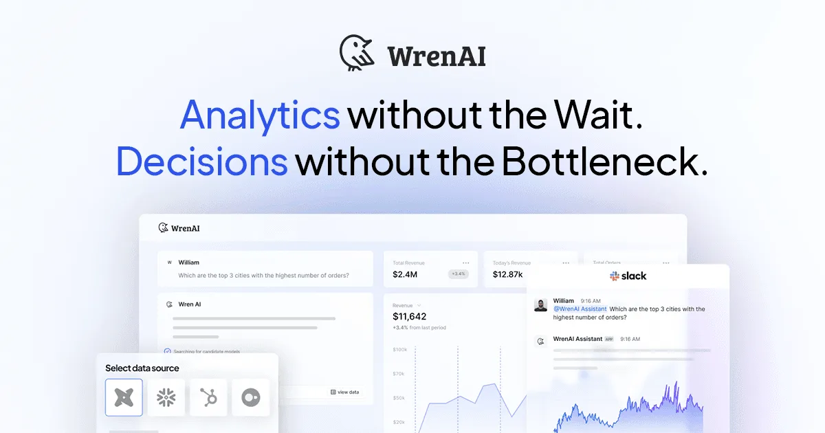 Wren AI governed text-to-SQL and dashboard platform