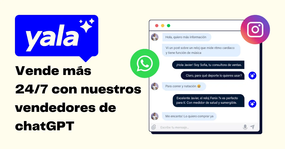 Yala WhatsApp AI sales coaching assistant